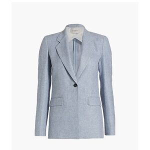 LAFAYETTE 148 Pale Blue Melange Tailored Blazer Size 2